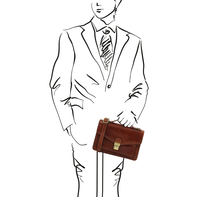Tuscany Leather Leder Herrentasche Eric Outfit Tuscany Leather Leder Herrentasche Eric Outfit